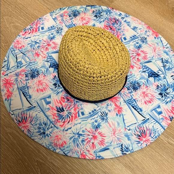 Lilly Pulitzer Straw Hat “Sea to Shining Sea” NWT main image 6